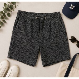 H&M Men's Gray Drawstring Shorts Mid Length Size Medium (30x7) (666)